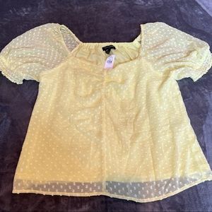 Banana republic yellow blouse